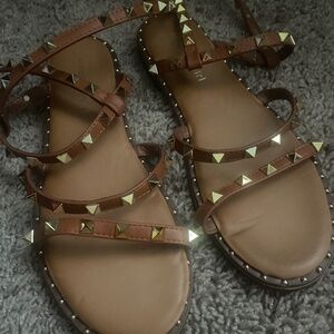 Madden Girl studded wrap sandals